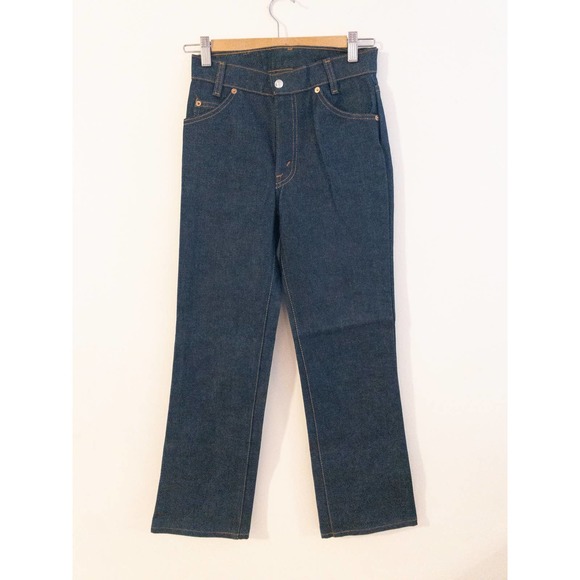 Vintage  Orange Tab Jeans 1970s Old Stock  316-0217.youth size 14 not women 27. - Picture 1 of 5